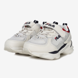 Fila Skipper Kd - Poikien Ahdonghwa Kengät - Valkoinen/Laivastonsininen | FI-15573